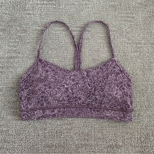 lululemon athletica Floral Strappy Bralette - Lavender Mauve Size 6 NWOT